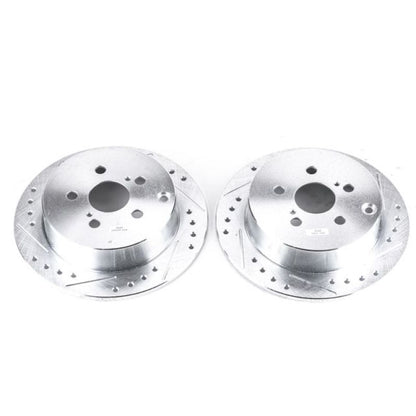 Power Stop 03-06 Pontiac Vibe Rear Evolution Drilled & Slotted Rotors - Pair PowerStop