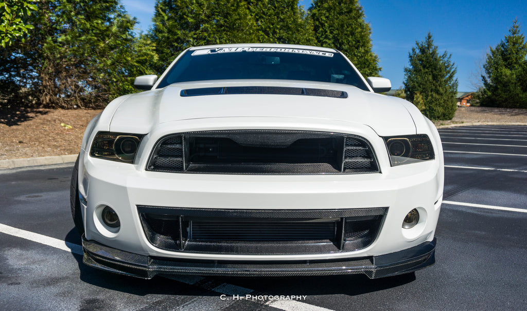 Anderson Composites 2010 - 2014 Mustang Shelby GT500 Type-OE Carbon Fiber Front Lip - AC-FL1213FDGT-OE