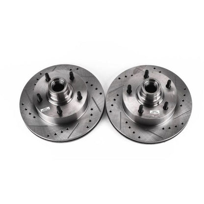 Power Stop 2003 Ford E-150 Front Evolution Drilled & Slotted Rotors - Pair PowerStop