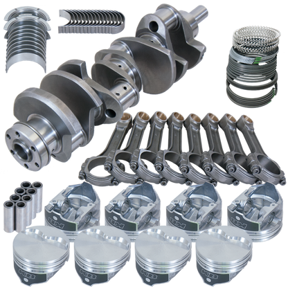 Eagle Ford 351W 4.000in Crank 6.200in I-Beam Rods -6.5cc Flat Top 4.040in Pistons Rotating Assembly