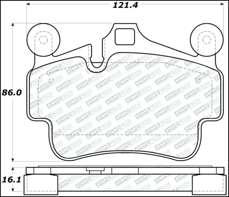 StopTech Street Disc Brake Pads - 305.11350