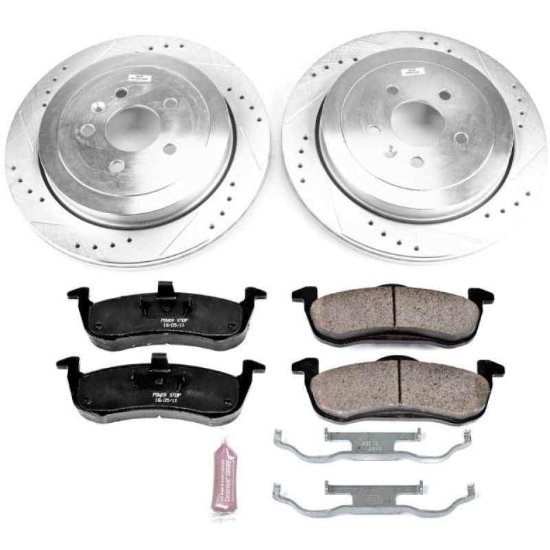 Power Stop 13-18 Lincoln MKT Rear Z23 Evolution Sport Brake Kit PowerStop