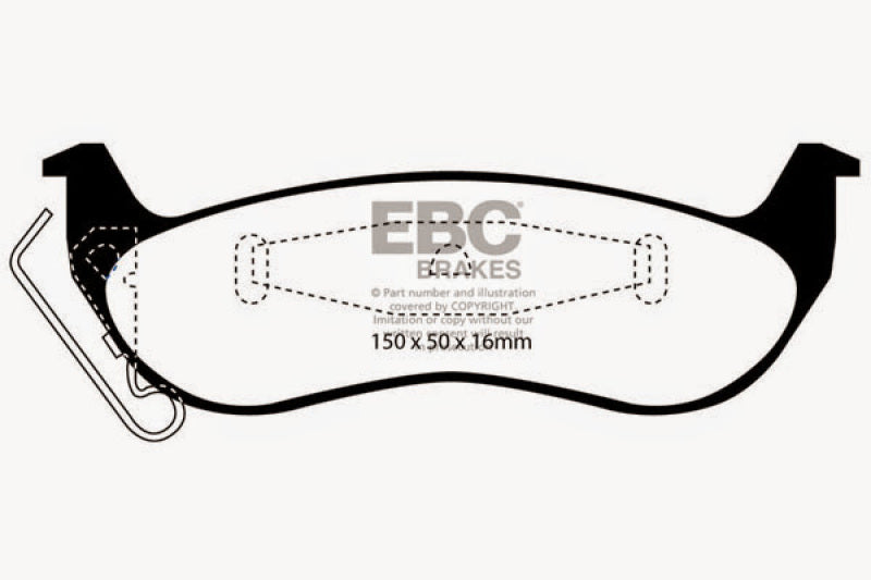 EBC GreenStuff Rear Brake Pads - DP21677 EBC