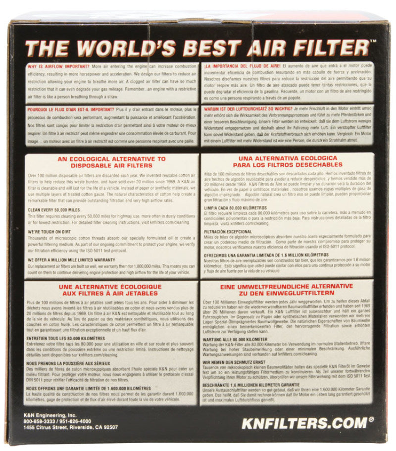 K&N Filter Universal Round Air Filter 6.25in. Outer Diameter