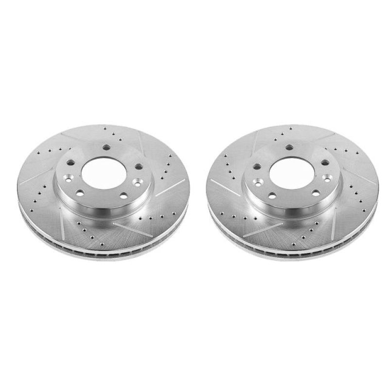 Power Stop 03-05 Kia Sedona Front Evolution Drilled & Slotted Rotors - Pair PowerStop