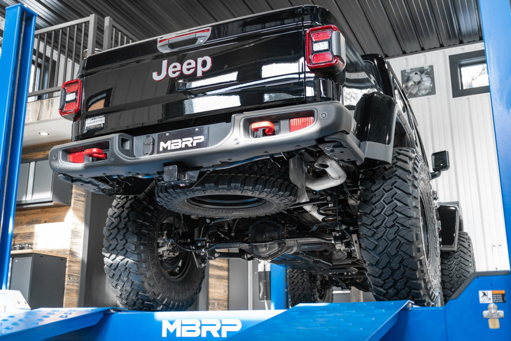 MBRP 2021-2023 Jeep Gladiator 3.0L EcoDiesel 3-inch DPF-Back Exhaust TurnDown Exit (Tour Profile) - S6502409 MBRP