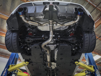 aFe 23-24 Toyota GR Corolla L3 1.6L (t) Gemini XV 3in to 2-1/2in Cat Back Exhaust w/ Black Tips aFe