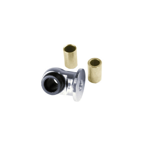 QA1 1in Extended Length Eyelet w/Bushings & Sleeves - 9/16-18 Thread - Anodized Aluminum