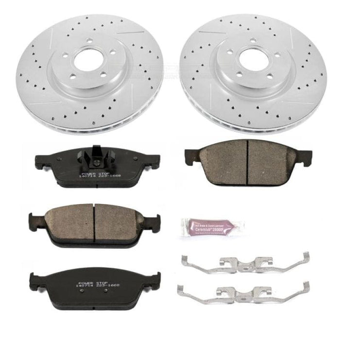 Power Stop 13-14 Ford Focus Front & Rear Z23 Evolution Sport Coated Brake Kit