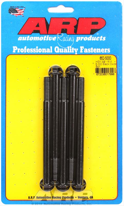 ARP 3/8-16 X 2.250 Hex Black Oxide Bolts (Pack of 5)