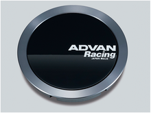 Load image into Gallery viewer, Advan 73mm Flat Centercap - Gloss Black/Hyper Ring+White Letters