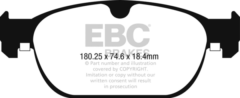 EBC Ultimax2 Front Brake Pads - UD1865 EBC