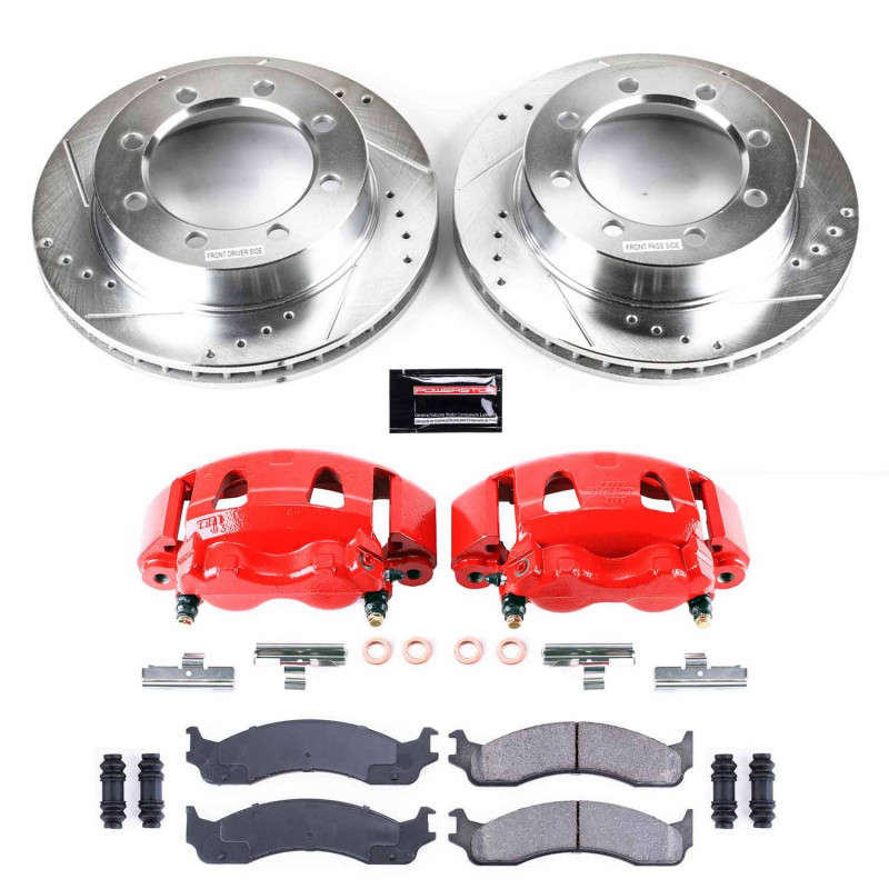 Power Stop 95-99 Ford F-250 Front Z23 Evolution Sport Brake Kit w/Calipers