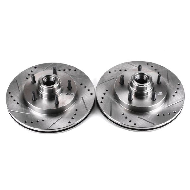 Power Stop 97-00 Ford F-150 Front Evolution Drilled & Slotted Rotors - Pair PowerStop