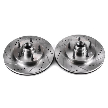 Power Stop 97-00 Ford F-150 Front Evolution Drilled & Slotted Rotors - Pair PowerStop