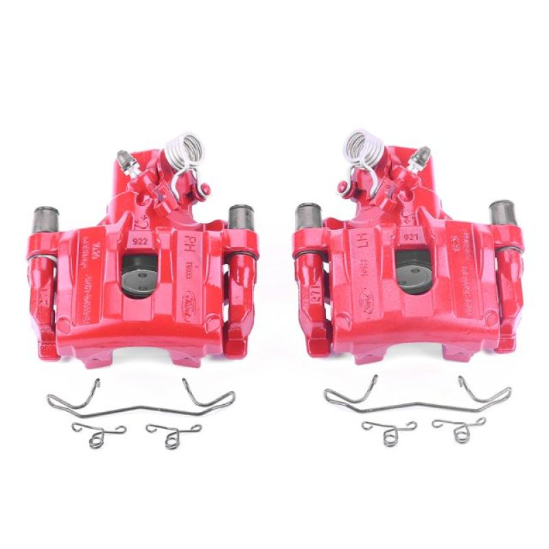 Power Stop 12-17 Ford Focus Rear Red Calipers w/Brackets - Pair PowerStop