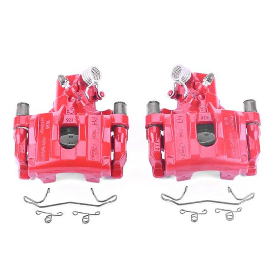 Power Stop 12-17 Ford Focus Rear Red Calipers w/Brackets - Pair PowerStop