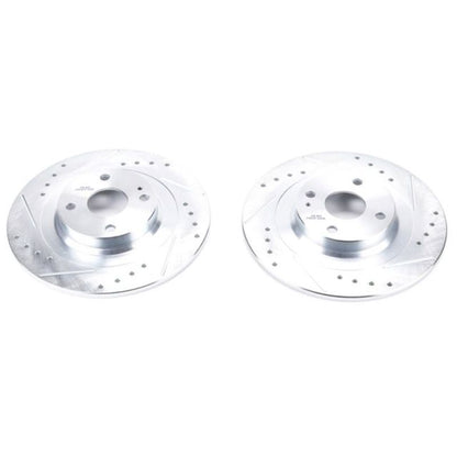 Power Stop 17-19 Fiat 124 Spider Rear Evolution Drilled & Slotted Rotors - Pair PowerStop