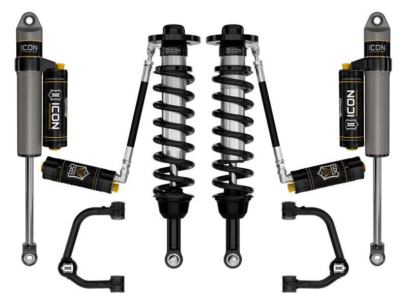 ICON 2.75-3.5in Stage 4 Tubular CDCV Suspension System for 2021-2024 Ford F-150 4WD - K93134T
