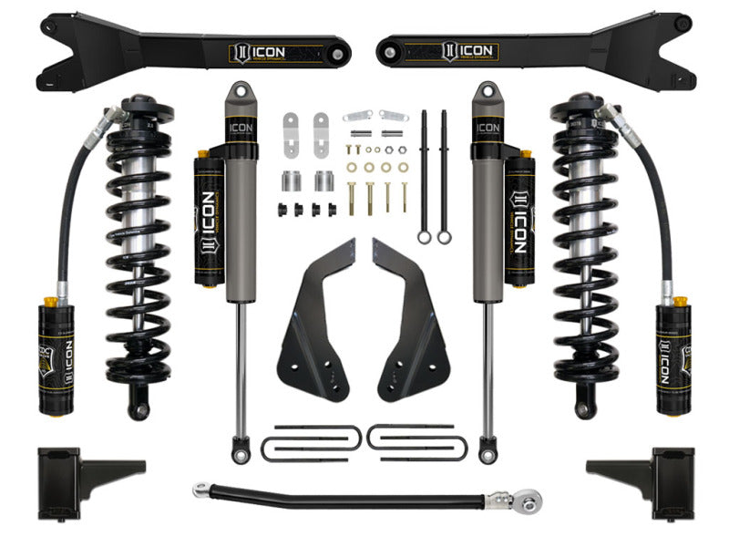 ICON 05-07 Ford F250/F350 4-5.5in Stage 4 Coilover Conversion System w/ Radius Arms