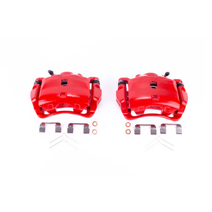 Power Stop 13-15 Acura ILX Front Red Calipers w/Brackets - Pair PowerStop