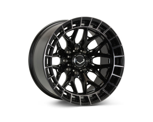 Vossen HFX-1 20x9 - 8x165.1 - ET0 - Deep Face - 125.1 - Tinted Gloss Black Wheel