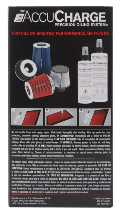 Spectre Accucharge Kit for HPR Filters - Clear Spectre