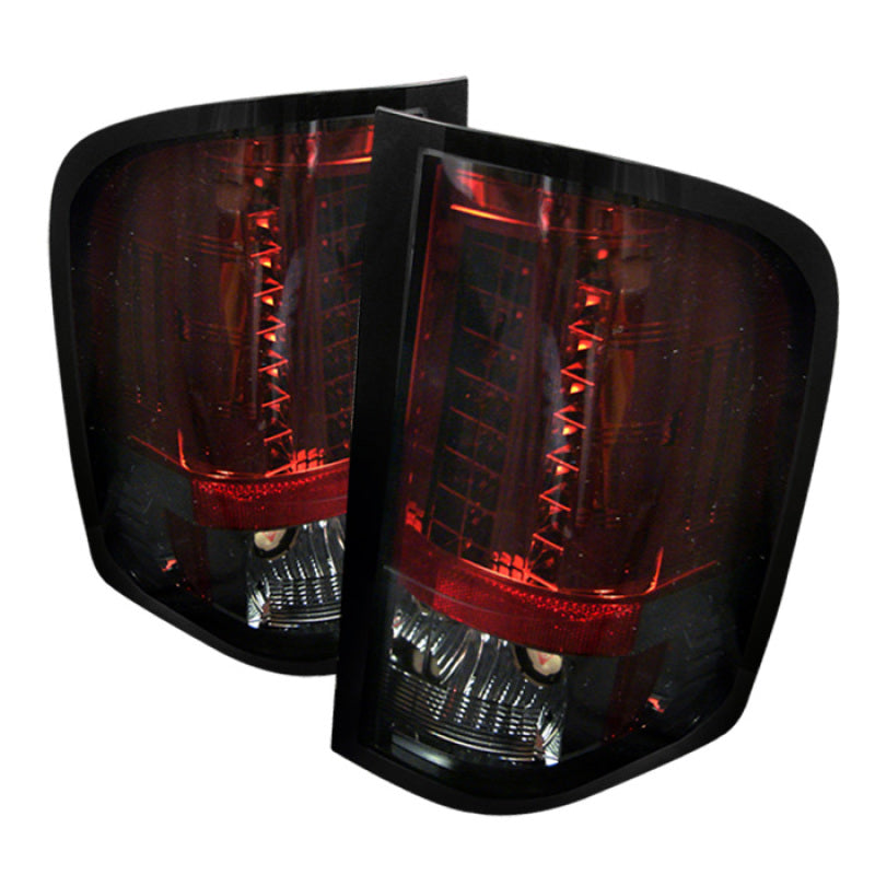 Spyder Chevy Silverado 07-13 LED Tail Lights Red Smoke ALT-YD-CS07-LED-RS SPYDER