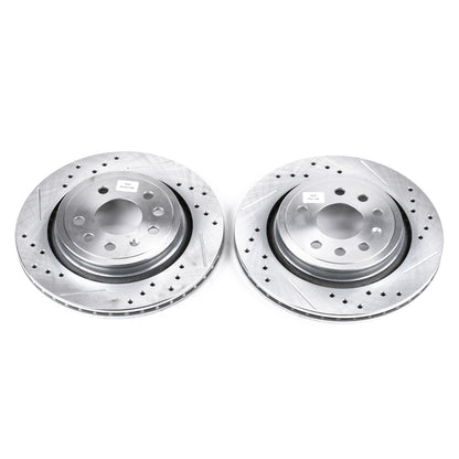 Power Stop 03-11 Saab 9-3 Rear Evolution Drilled & Slotted Rotors - Pair PowerStop