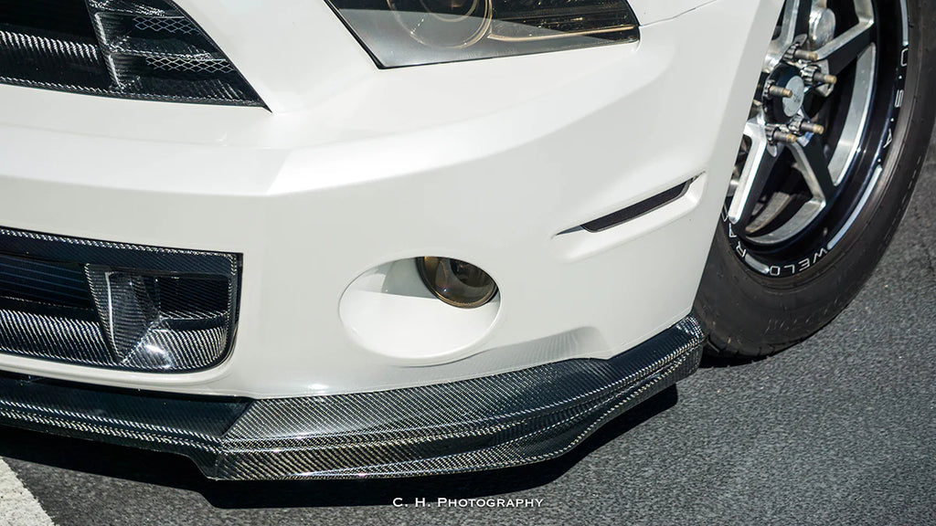 Anderson Composites 2010 - 2014 Mustang Shelby GT500 Type-OE Carbon Fiber Front Lip - AC-FL1213FDGT-OE