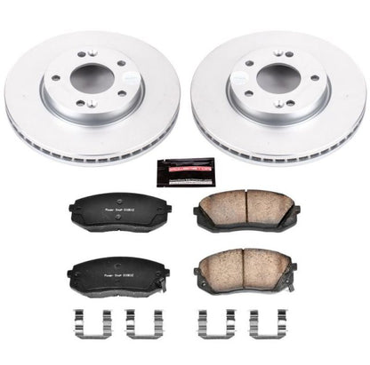 Power Stop 07-10 Kia Rondo Front Z17 Evolution Geomet Coated Brake Kit PowerStop