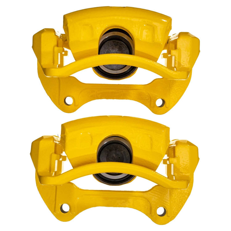 Power Stop 2011 Saab 9-5 Front Yellow Caliper w/Bracket (Pair) PowerStop