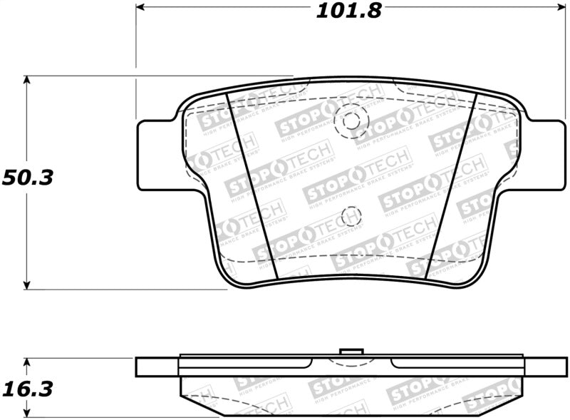 StopTech Premium Ceramic Brake Pads - 308.10710 Stoptech