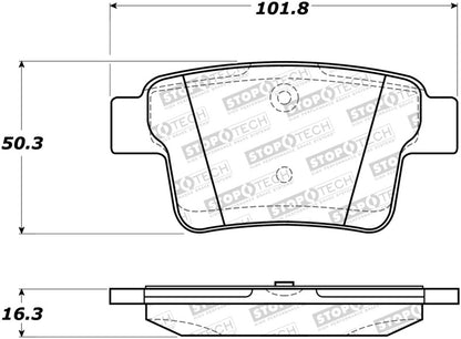 StopTech Premium Ceramic Brake Pads - 308.10710 Stoptech
