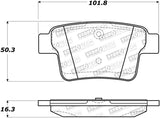 StopTech Premium Ceramic Brake Pads - 308.10710