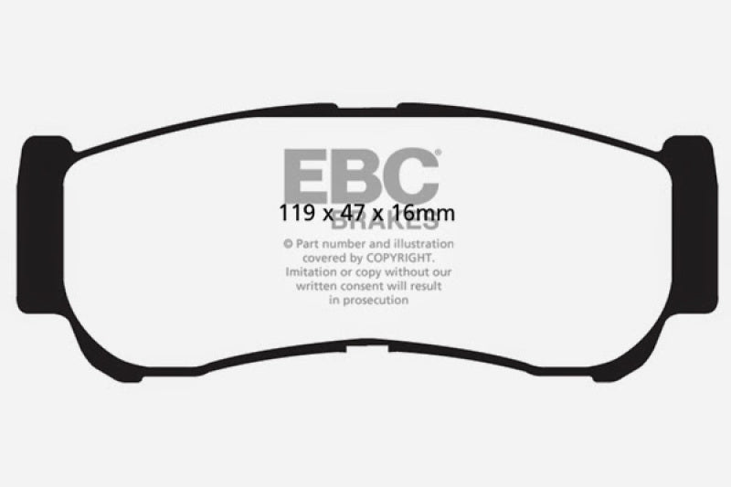 EBC GreenStuff Rear Brake Pads - DP61982 EBC