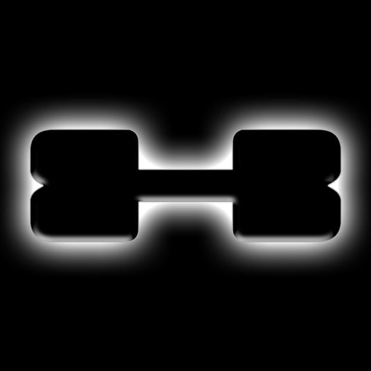 ORACLE Lighting Universal Illuminated LED Letter Badges - Matte Black Surface Finish - X