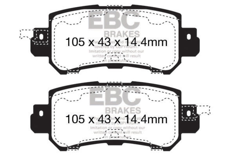 EBC GreenStuff Rear Brake Pads - DP22135 EBC