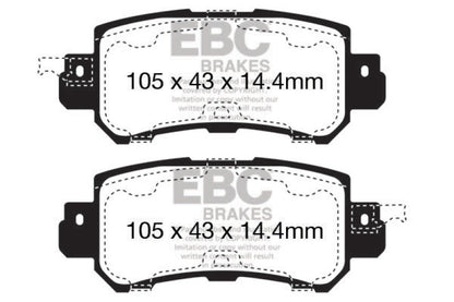 EBC Ultimax2 Rear Brake Pads - UD1624 EBC