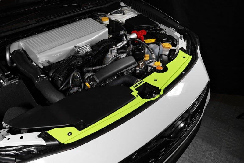 Perrin 22-23 Subaru WRX Radiator Shroud - Neon Yellow Perrin Performance
