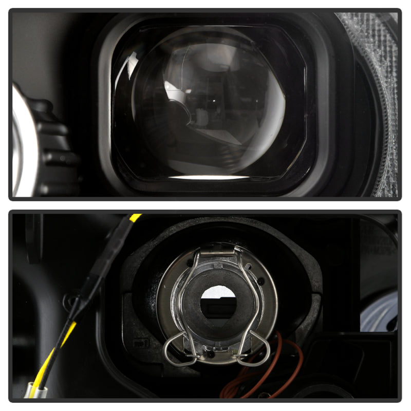 Spyder Mini Cooper 07-12 V2 Halogen Model Only Projector Headlights - Black PRO-YD-MC07V2SI-SBLB-BK SPYDER