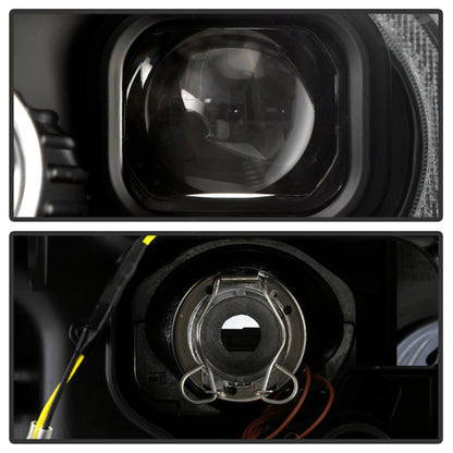 Spyder Mini Cooper 07-12 V2 Halogen Model Only Projector Headlights - Black PRO-YD-MC07V2SI-SBLB-BK SPYDER