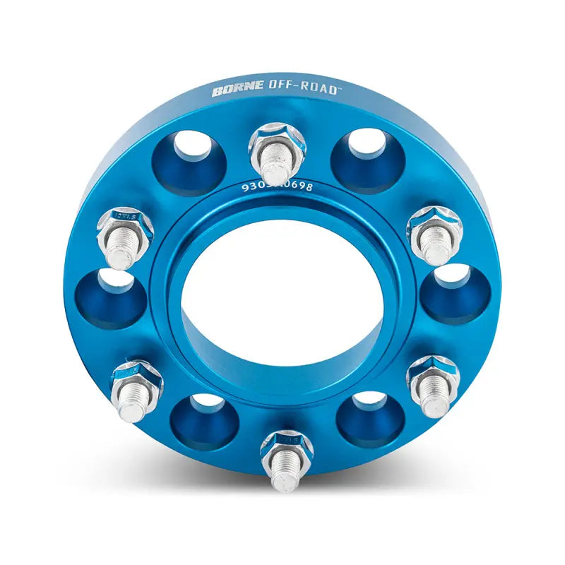 Borne Off-Road Wheel Spacers - 6x139.7 - 93.1 - 25mm - M12 - Blue Borne Off-Road