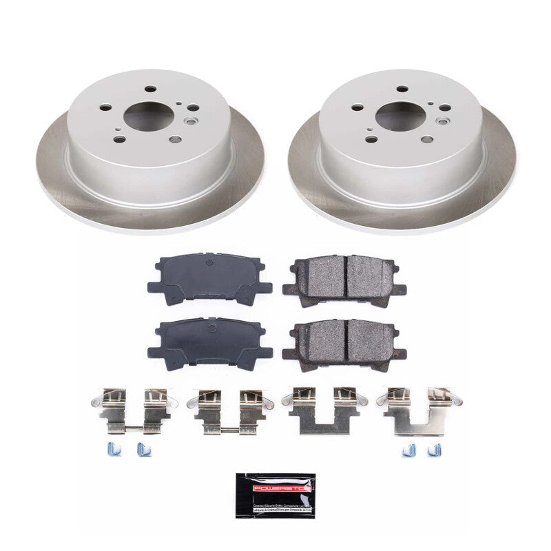 Power Stop 04-07 Toyota Highlander Rear Semi-Coated Rotor Kit PowerStop