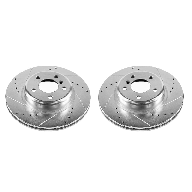 Power Stop 11-16 BMW 528i Front Evolution Drilled & Slotted Rotors - Pair PowerStop