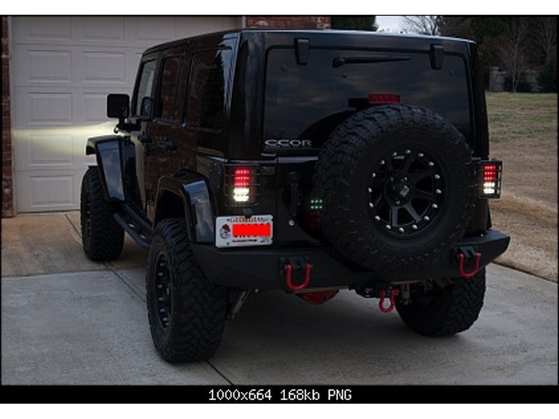 Spyder Jeep Wrangler 07-15 LED Tail Lights Smoke ALT-YD-JWA07-LED-SM SPYDER