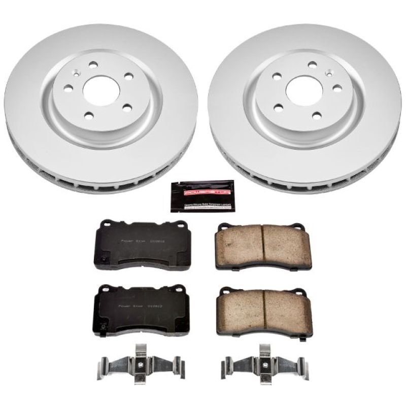 Power Stop 12-13 Buick Regal Front Z17 Evolution Geomet Coated Brake Kit PowerStop