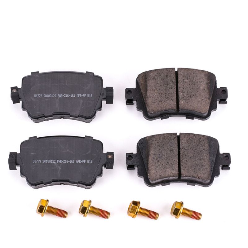 Power Stop 16-18 Audi Q3 Rear Z17 Evolution Ceramic Brake Pads w/Hardware PowerStop