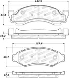 StopTech Premium Ceramic Brake Pads - 308.03750