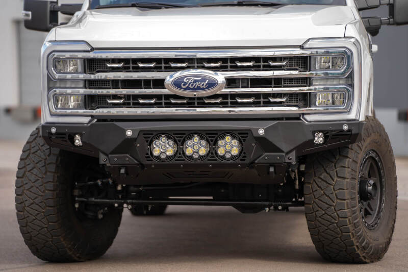 Addictive Desert Designs 2023+ Ford F-250/F-350 Bomber Front Bumper (w/ 3 Baja Designs LP6 Mounts) Addictive Desert Designs